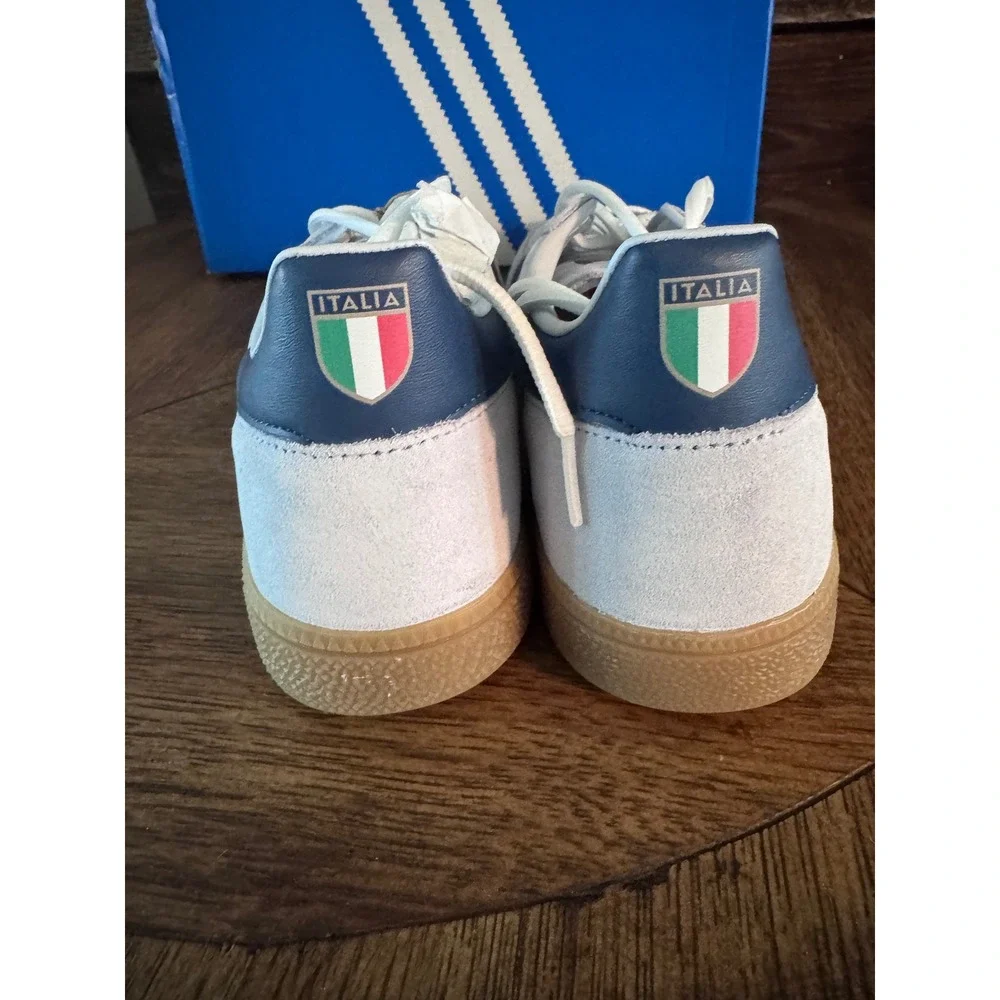 Adidas Handball Spezial Italia Grey Navy Gum Men's Sneakers HP3671 Size 10.5